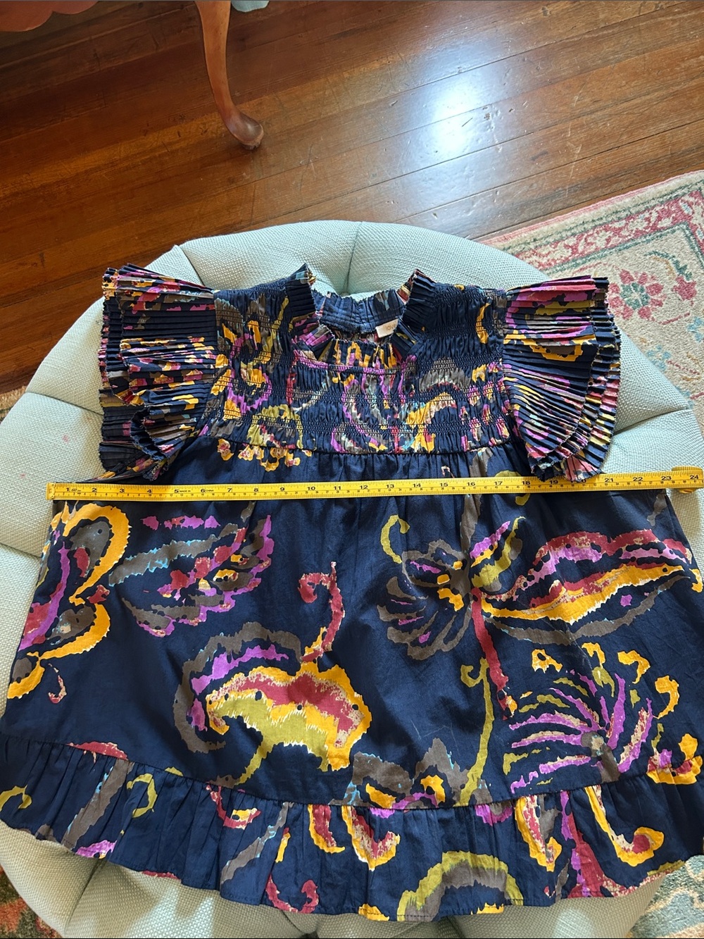 Love The Label Floral Ruffle Sleeve Top - Picture 8 of 10